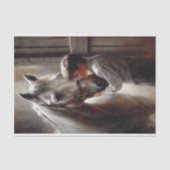 Jongen en Witte Paard Decoupage Tissuepapier (Voorkant)