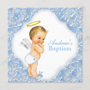Jongen Engel Doop Doopfeest Kaart
