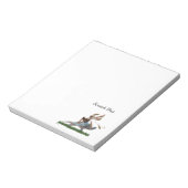 Jongen Fairy Riding Op Turtle Notitieblok (Gedraaid)