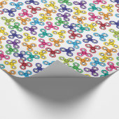 Jongen Fidget Spinner Birthday Party Cadeaupapier (Hoek)