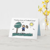 Jongen Football Camp Stick Kaart (Gele Bloem)