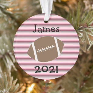 Jongen Football Jaar in Review Ornament