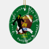 Jongen Football Theme Ornament Green HAMbyWG (Rechts)