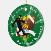 Jongen Football Theme Ornament Green HAMbyWG (Links)