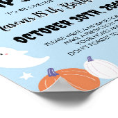 Jongen Ghost Verjaardag Tijd Capsule Teken Poster (Hoek)