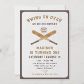 Jongen Honkbal Verjaardag Batter Up Kaart (Voorkant)