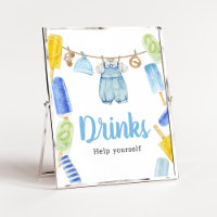 Jongen Ijslolly Baby Shower Dranken
