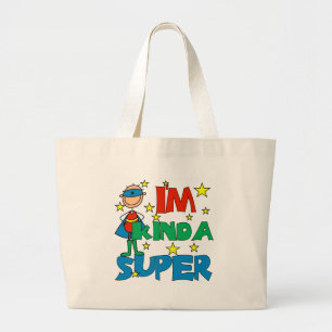 Jongen ik ben Kinda Super Grote Tote Bag