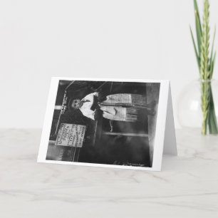 Jongen in gebedssjaal tijdens Joods Nieuwjaar Feestdagen Kaart