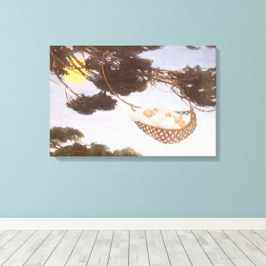 Jongen in Hassoc - Boom van Jessie Willcox Smith Canvas Afdruk (Insitu (Houten vloer))