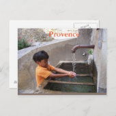 Jongen in het briefkaart van de Provence (Voorkant / Achterkant)