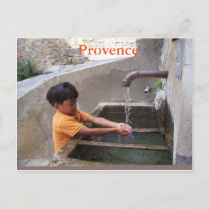 Jongen in het briefkaart van de Provence