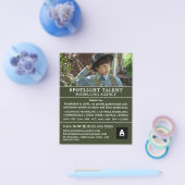 Jongen in Pet, Modelleraar, modelagent Flyer (Enkel)