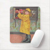 Jongen in Rainmantel Muismat (Met muis)