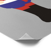 Jongen in traditionele Russische kleding voor de o Poster (Hoek)