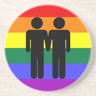 Jongen + Jongen regenboogOnderzetter Zandsteen Onderzetter