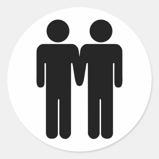 Jongen + Jongen Sticker (Voorkant)