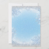 Jongen kerst Baby shower Kaart (Achterkant)