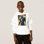 Jongen Kinder Print Superhero Hoodies (Voorkant volledig)
