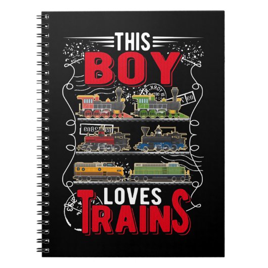 Jongen Kinderen locomotief Notitieboek (Voorkant)