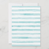 Jongen konijn 1e verjaardag uitnodiging (Achterkant)