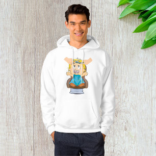 Jongen krijgt een kapsel Mannen Hoodie