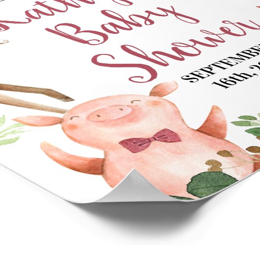 Jongen landbouwhuisdieren — Onthaal Poster (Hoek)