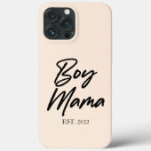 Jongen mama Est. Jaar Minimale mama Case-Mate iPhone Case (Achterkant)