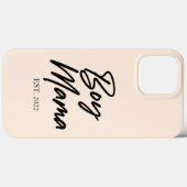 Jongen mama Est. Jaar Minimale mama Case-Mate iPhone Case (Achterkant (horizontaal))