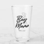 Jongen mama Est. Jaar Minimale mama Glas (Achterkant)