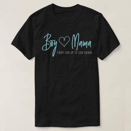 Jongen mama van zoon tot zoon naar beneden - moede t-shirt (Design voorkant)