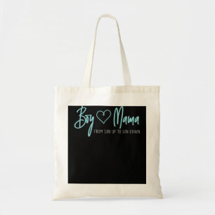 Jongen mama van zoon tot zoon naar beneden - moede tote bag