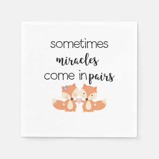 Jongen Meisje Tweeling Servet (Voorkant)