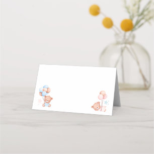 Jongen Meisje Twins Teddy Bear Baby shower Blank