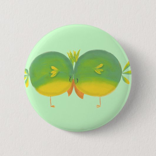 Jongen & meisjes Liefde Brids Ronde Button 5,7 Cm (Voorkant)
