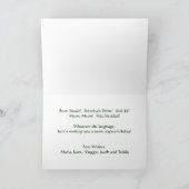 Jongen met kat bij Kerstmis Feestdagen Kaart (Binnen)