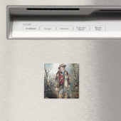 Jongen met konijnen magneet (Insitu (Vaatwasser))