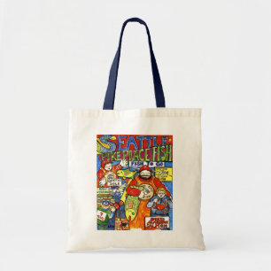 Jongen met krab tote bag