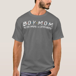 Jongen met mama de een waar ik in de minderheid be t-shirt