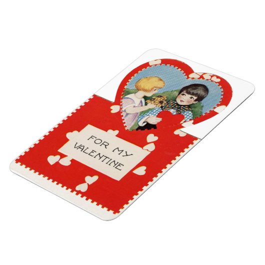 jongen met meisje Valentijn Flexibele magneet (Linkerzijde)