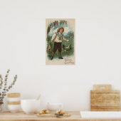 Jongen met paaseieren poster (Keuken)