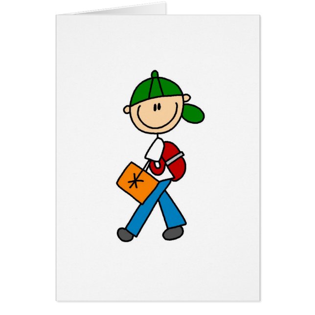 Jongen met rugzak (Voorkant)