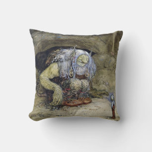 “Jongen met trol” van John Bauer Kussen