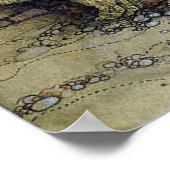 “Jongen met trol” van John Bauer Poster (Hoek)