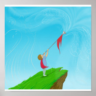 Jongen met Trumpet Poster