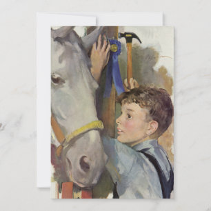  jongen met zijn blauwe lintje winnetje