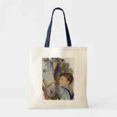 jongen met zijn blauwe lintje winnetje tote bag (Voorkant)