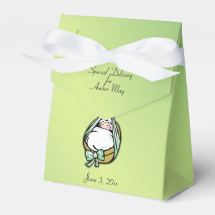Jongen of Girl Cute en Fun Delivery Stork Bedankdoosjes