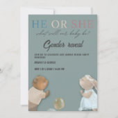 Jongen of meisje Geslacht onthullen partij Kaart (Voorkant)