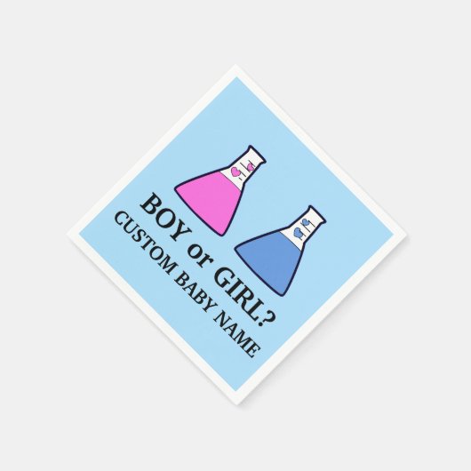 Jongen of meisje geslacht onthullen wetenschap bek servet (Hoek)